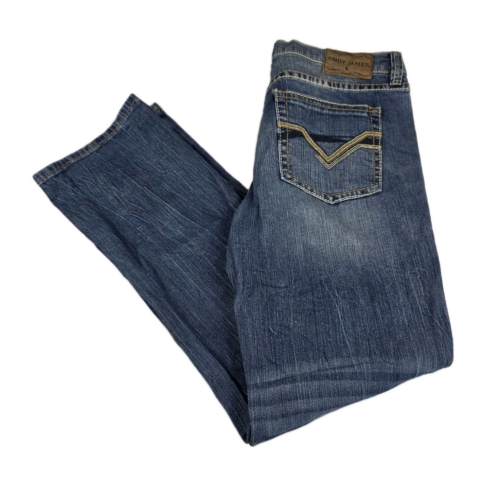Cody James Jeans Mens Size 33x32 Bootcut Medium Wash Blue Denim Pants - Picture 3 of 10